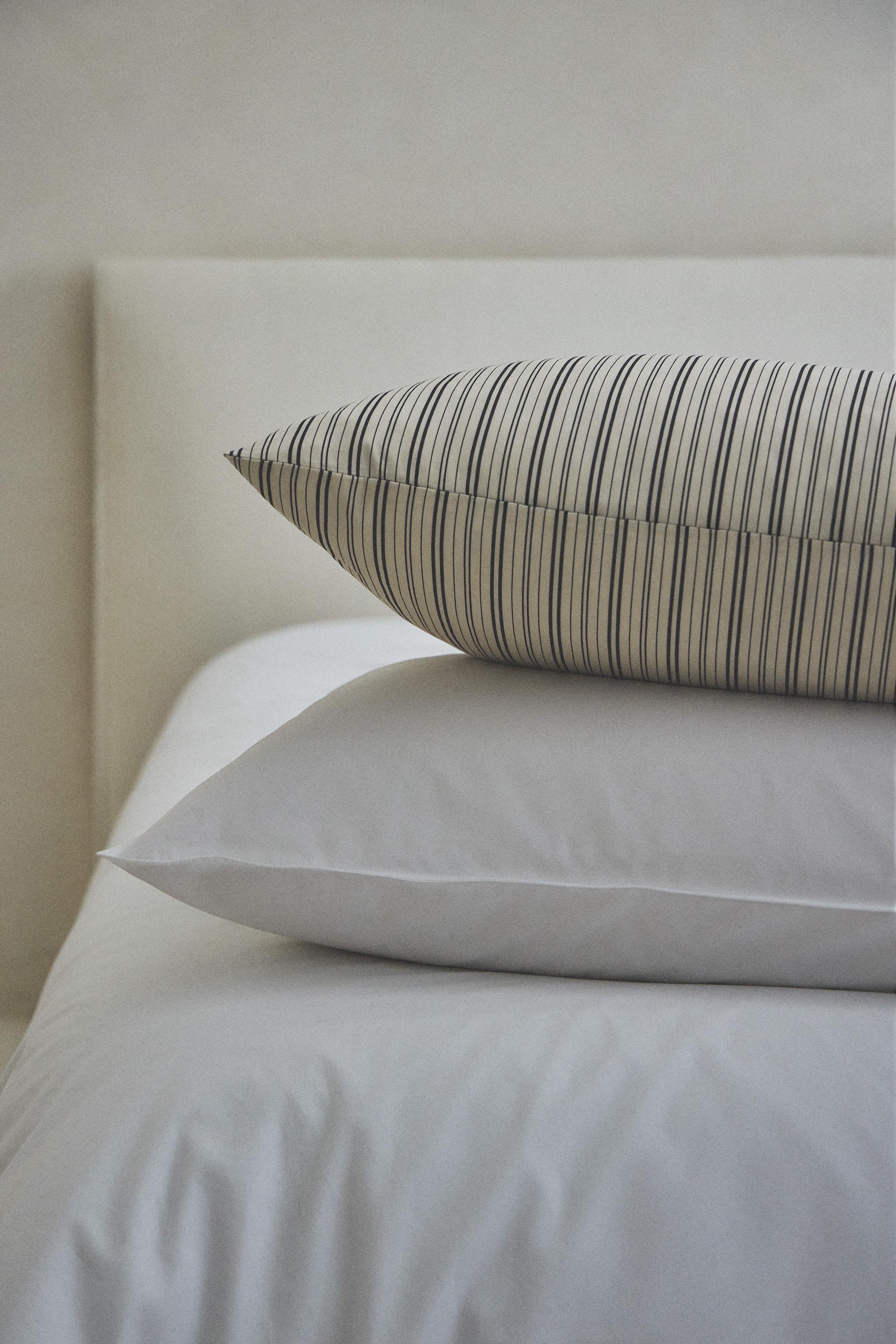 HOUSSE DE COUETTE PERCALE RAYURES